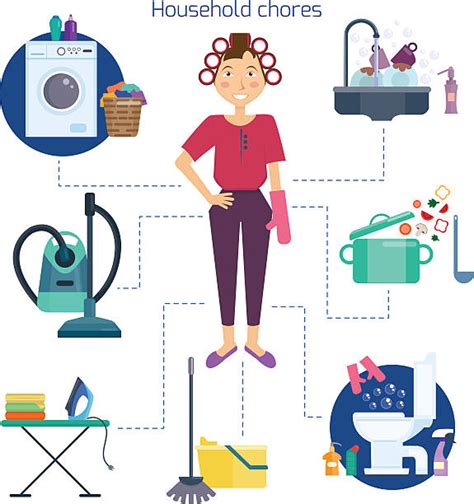 Best Mom Cleaning House Illustrations Royalty Free Vector Graphics