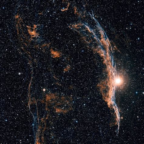 The Witchs Broom Nebula Ngc 6960 And Part Of The Veil Nebula