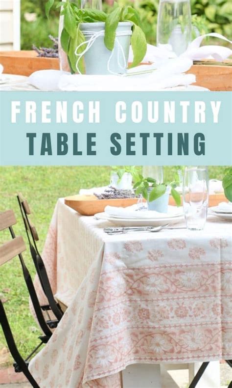French Country Table Setting Ideas French Country Table Country