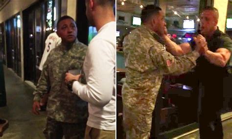 Man Accused Of Stolen Valor While Wearing Army Combat Uniform In Tense Bar Standoff Daily Mail