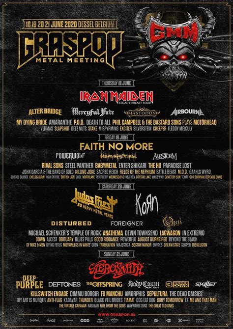 Graspop Metal Meeting Nueva Tanda De Confirmaciones Metal Legion