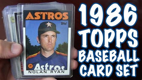 The 1986 set was the first factory set offered to hobby dealers and came in a decorative box, the christmas set. 1986 Topps Baseball Card Set - YouTube