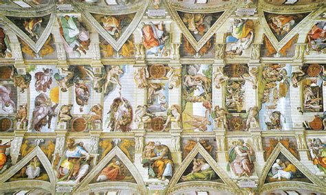 The ceiling of the sistine chapel is one of michelangelo's most famous works. Sistine Chapel Facts - Michelangelo's Frescoes Explained ...