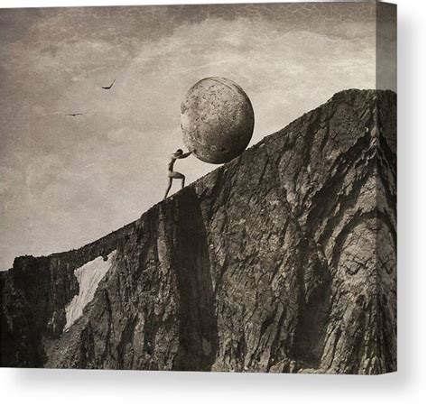 Sisyphus Canvas Print Canvas Art By Jeffrey Hummel Pixels