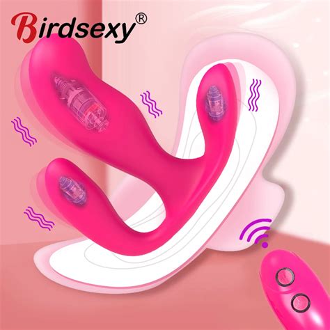 Butterfly Wearable Panties Dildo Vibrators Wireless Remote Control Sex Toys For Women G Spot
