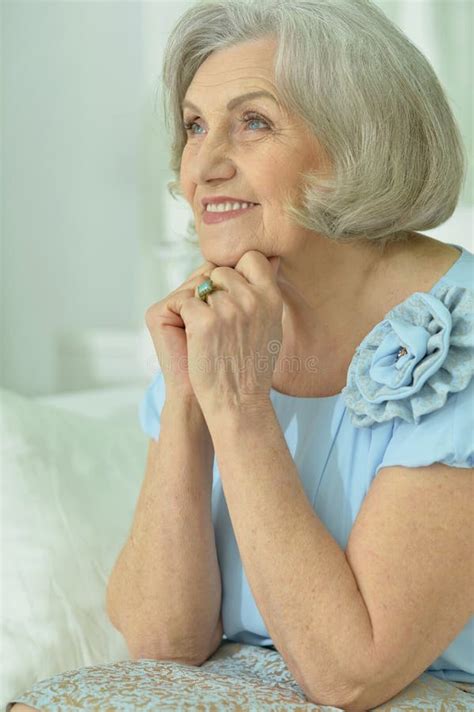Portrait Of Beautiful Old Woman Stock Image Image Of Mature Portrait 78621309