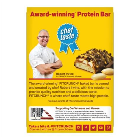 Robert Irvines Fit Crunch® Chocolate Peanut Butter Protein Bars 5 Ct