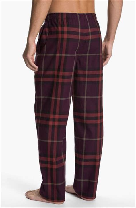 Burberry Check Pajama Pants In Brown For Men Elderberry Lyst