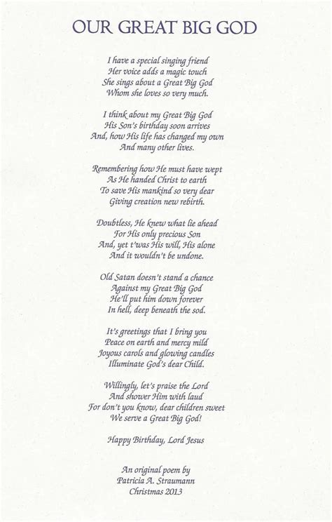 Church Anniversary Poems Printable