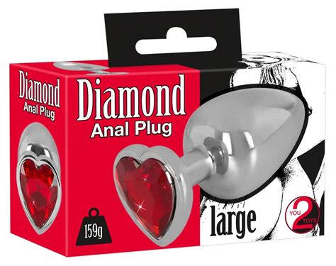 Large Heart Shaped Diamond Anal Plug The Sissy Market