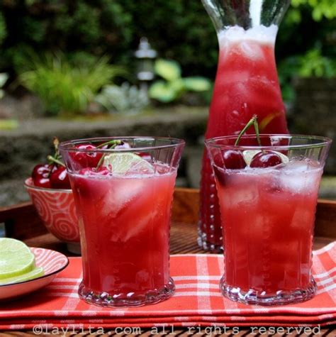 Homemade Cherry Limeade From Scratch Laylitas Recipes