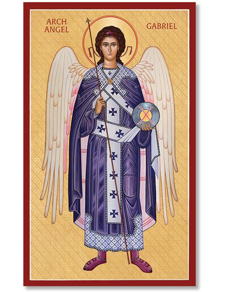 Icons Of The Holy Angels Archangel Gabriel Icon Monastery Icons