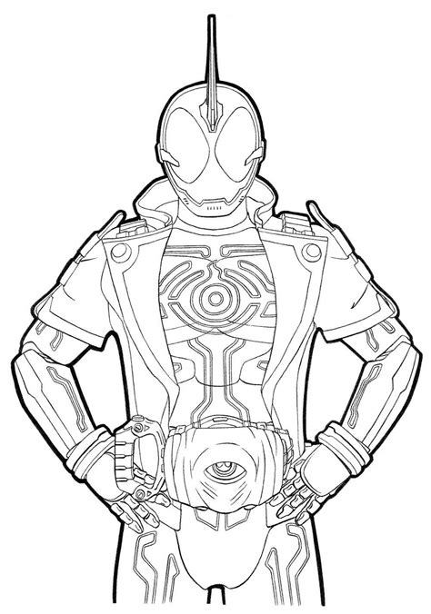 Kamen Rider The Masked Rider Coloring Page Artofit