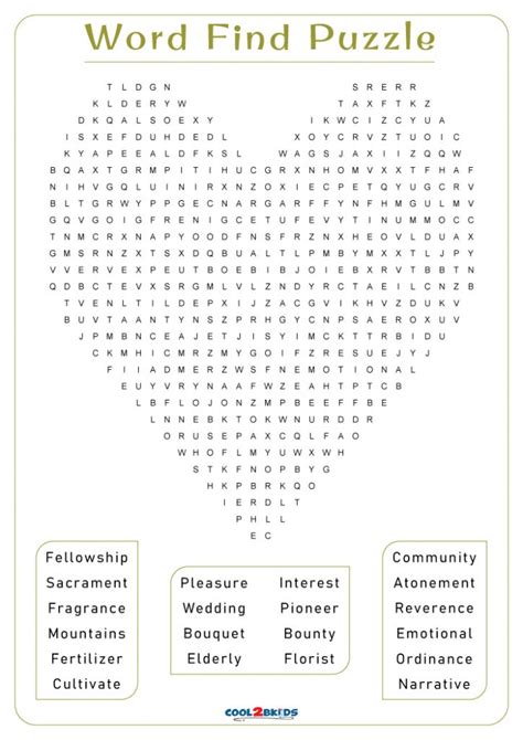 Senior Citizen Large Print Word Search Puzzles For Seniors Printable