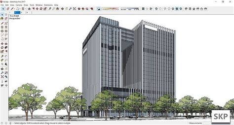 Sketchup Office Building K2 3d Model Cgtrader