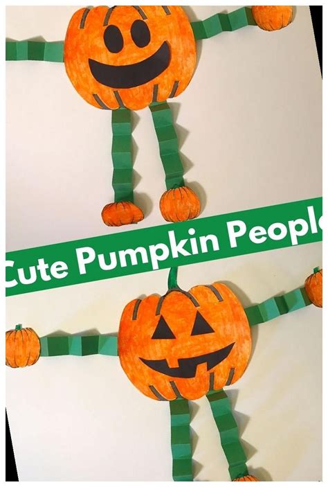 Paper Pumpkin People Halloween Craft For Kids Halloween Crafts