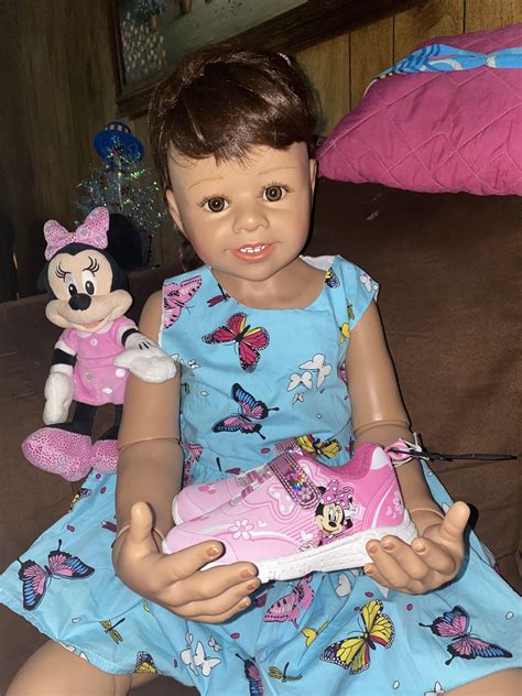 Mariana Loves Her New Minnie Mouse Shoes R Reborndolls
