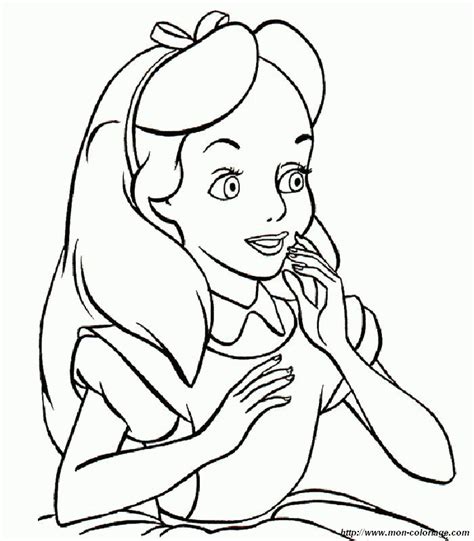Alice And Wonderland Coloring Clip Art Library