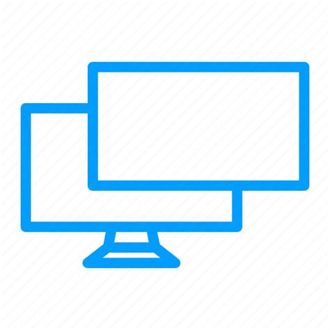 Computer Device Extend Hardware Monitor Multi Screen Icon