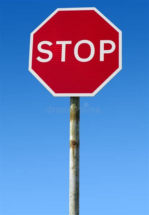 Old British Red Stop Road Sign Stock Photo Image Of Traffic Color