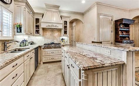 These are white cabinets with a gray glaze and raised panel doors. Distressed Kitchen Cabinets (Design Pictures) | Antique ...