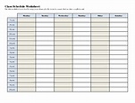 Free Printable Schedule Sheets - Free Printable Templates