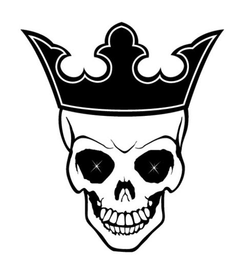 King Skull With Crown Vector Free Download