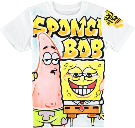 Spongebob Squarepants Boys Short Sleeve T Shirt Spongebob Patrick