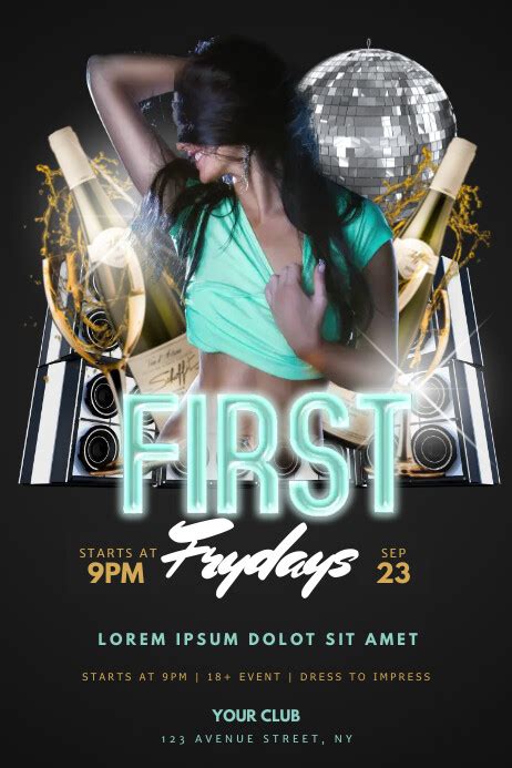 Sexy First Fridays Flyer Template Postermywall