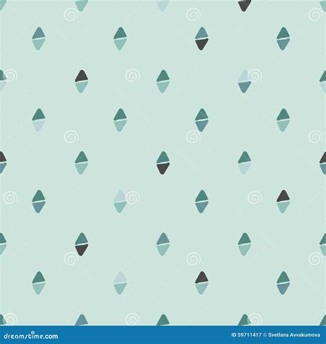 Simple Seamless Pattern Pastel Green Stock Vector Illustration Of