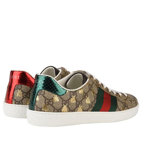 Gucci New Ace Bee Gg Trainers Men Low Trainers Flannels Fashion
