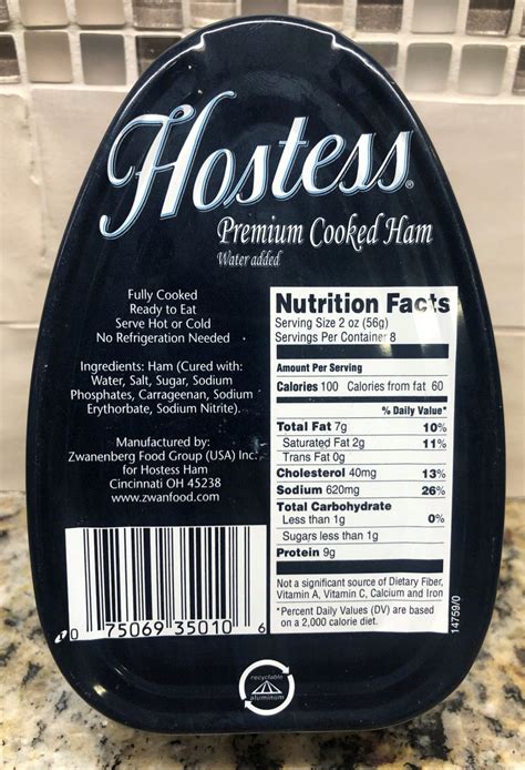 12 Hostess Premium Cooked Canned Ham 16oz 1lb Dak Picnic One Dozen