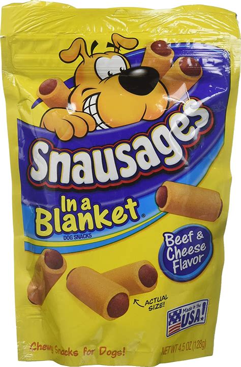 Snausages In Blanket Dog Snacks Beef And Cheese Flavor 45 Ounces Pack