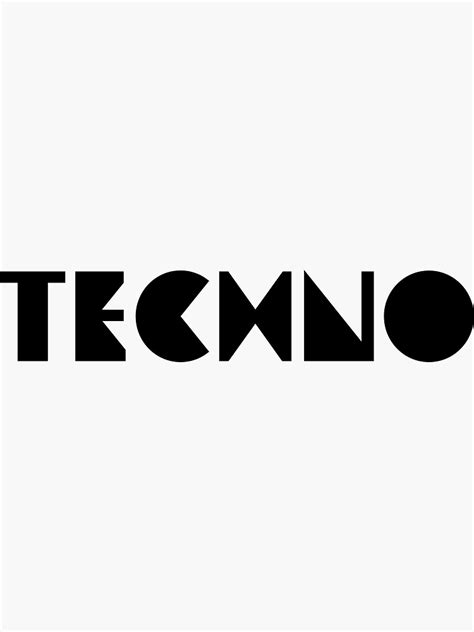 Techno Music Logo Sticker For Sale By Technofestival Redbubble