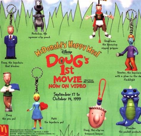 1999 Disneys Dougs 1st Movie Mcdonalds Happy Meal Toys U Pick Ebay