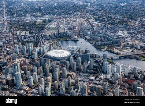 Aerial View Of Vancouver City Stock Photo Alamy