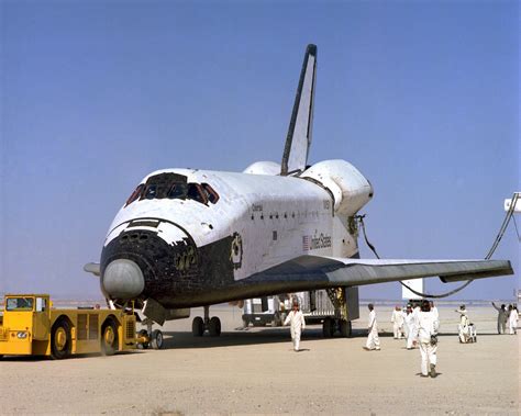 Space Shuttle Columbia In Tow At Edwards Afb Space Shuttle Space