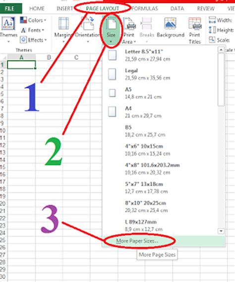 Setting Ukuran Kertas F Di Excel