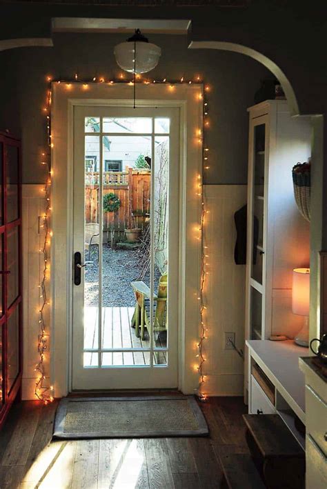 Use a carpet or woolen cloth for proper sitting. 45 Inspiring ways to decorate your home with string lights