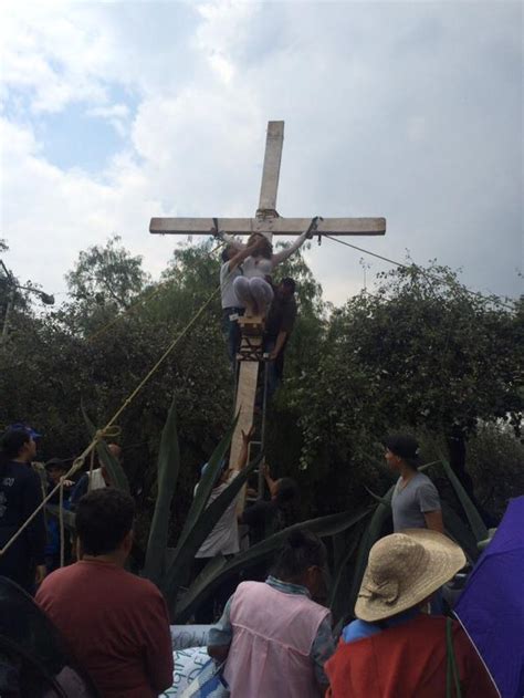 Mexican Election Candidate Crucifies Self On Cross After Banned From