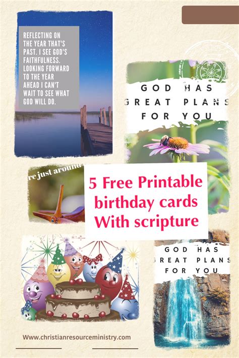 5 Free Printable Christian Birthday Cards Printable Christian