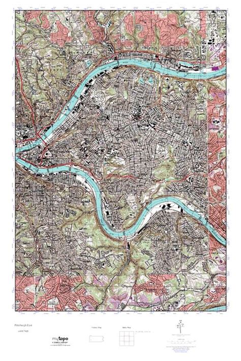 Mytopo Pittsburgh East Pennsylvania Usgs Quad Topo Map