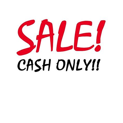 Sale Cash Only Posters By Pollyscracker Redbubble