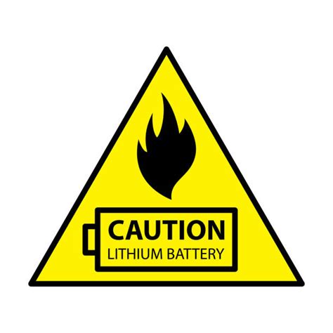 Lithium Battery Label Illustrations Royalty Free Vector Graphics