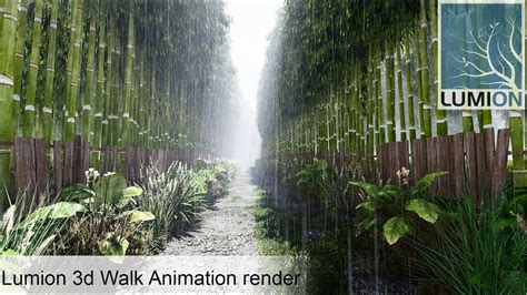 Lumion Cinematic Animation Render Rainy Kyoto Bamboo