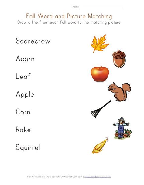 Autumn Worksheets For Kids