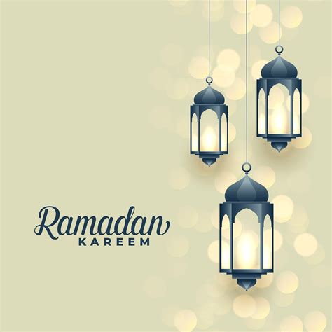Hanging Islamic Lamps Ramadan Kareem Festival Design Download Free