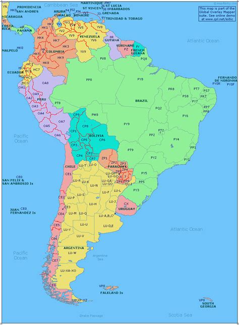 Am Rica Do Sul Mapas Geogr Ficos Da Am Rica Do Sul