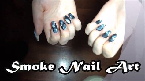 smoke nail art tutorial youtube