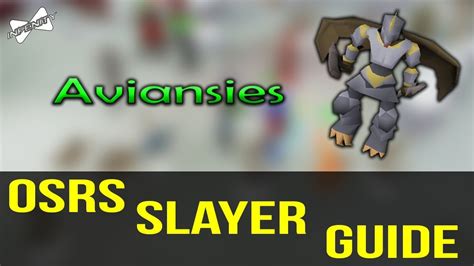 A few things i wish i could have done better or included within this video! OSRS Slayer Guide - Aviansies - YouTube